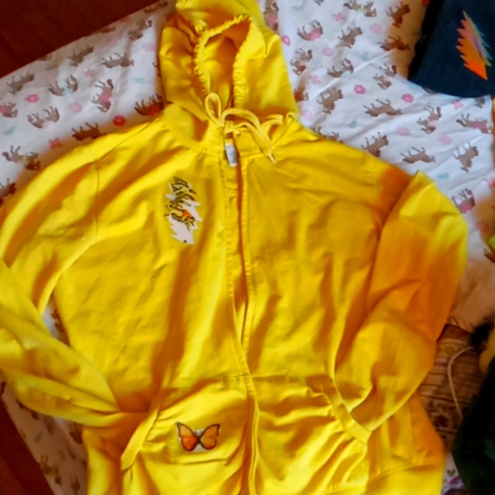 Grateful Dead, women's yellow L hoodie